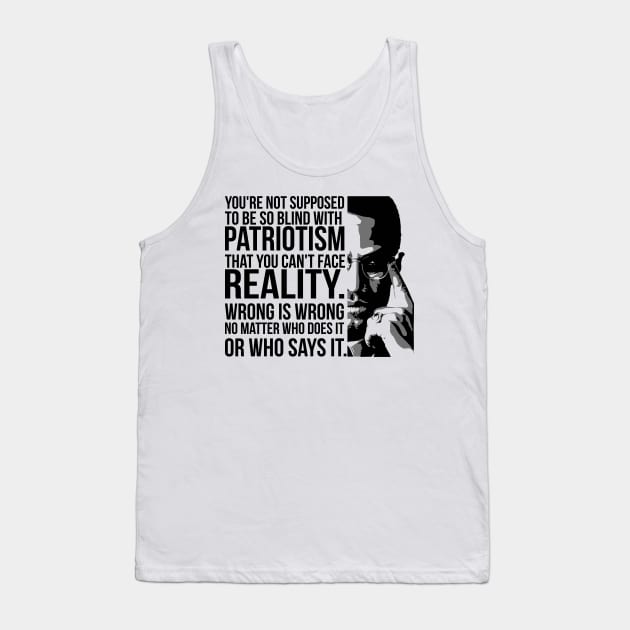 Patriotism vs Reality Tank Top by UrbanLifeApparel